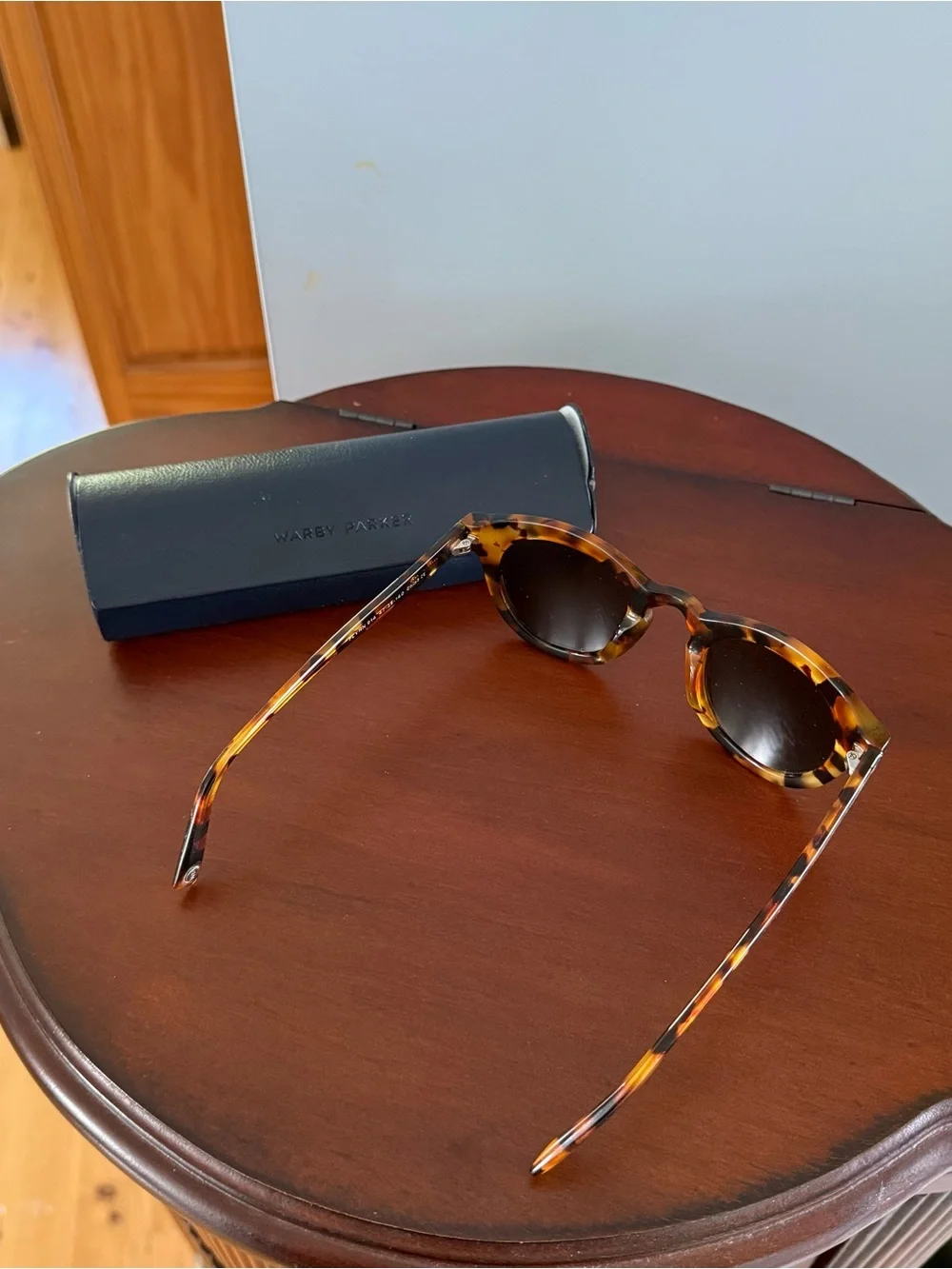 Warby Parker Flynn 914 Sunglasses Tortoise Shell Round 47-25-140 Mirrored Lenses